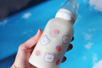 Strawberry Bear Adult Baby Bottle – Cute Cruelty